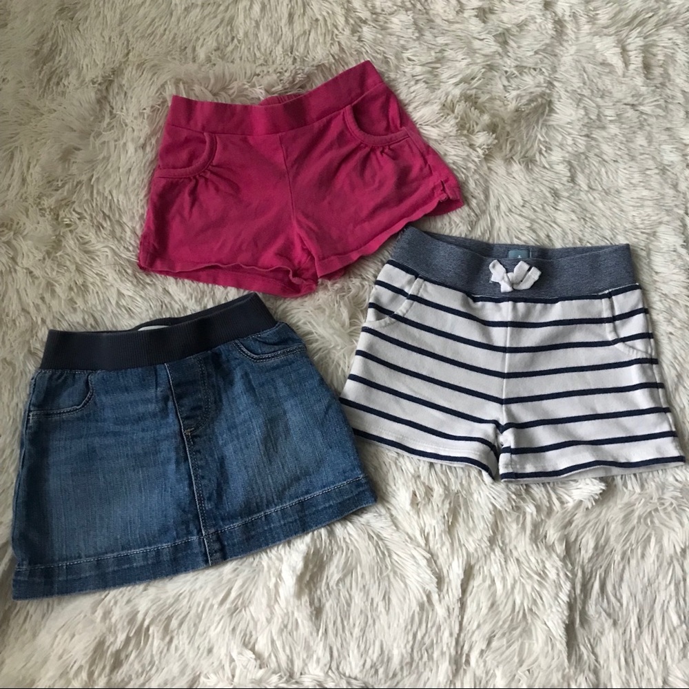 Bundle Of 2T Shorts & Skirt